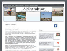 Tablet Screenshot of airlineadviser.com